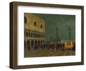 Venice, St. Mark's Square; Venise, La Place St. Marc-Henri Eugene Augustin Le Sidaner-Framed Giclee Print