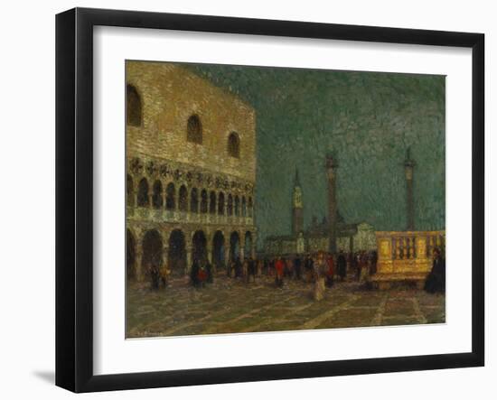 Venice, St. Mark's Square; Venise, La Place St. Marc-Henri Eugene Augustin Le Sidaner-Framed Giclee Print