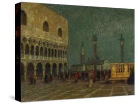 Venice, St. Mark's Square; Venise, La Place St. Marc-Henri Eugene Augustin Le Sidaner-Stretched Canvas