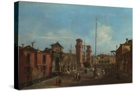 Venice, the Arsenal, 1755-1760-Francesco Guardi-Stretched Canvas