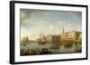 Venice: The Bacino di San Marco, with the Doge's Palace and Entrance to the Grand Canal, 1729-Hendrik Frans Van Lint-Framed Giclee Print