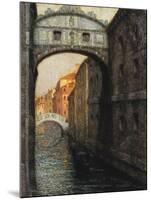 Venice - the Bridge of Sighs; Venise - Le Pont Des Soupirs, 1914-Henri Eugene Augustin Le Sidaner-Mounted Giclee Print