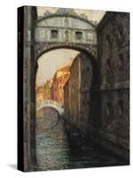 Venice - the Bridge of Sighs; Venise - Le Pont Des Soupirs, 1914-Henri Eugene Augustin Le Sidaner-Stretched Canvas