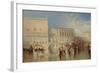 Venice, the Bridge of Sighs-J. M. W. Turner-Framed Giclee Print