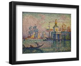 Venice- the Customs House; Venise- La Douane de Mer, 1908-Paul Signac-Framed Premium Giclee Print