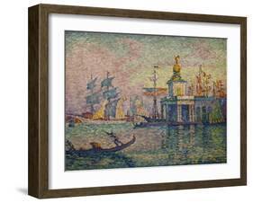 Venice- the Customs House; Venise- La Douane de Mer, 1908-Paul Signac-Framed Giclee Print