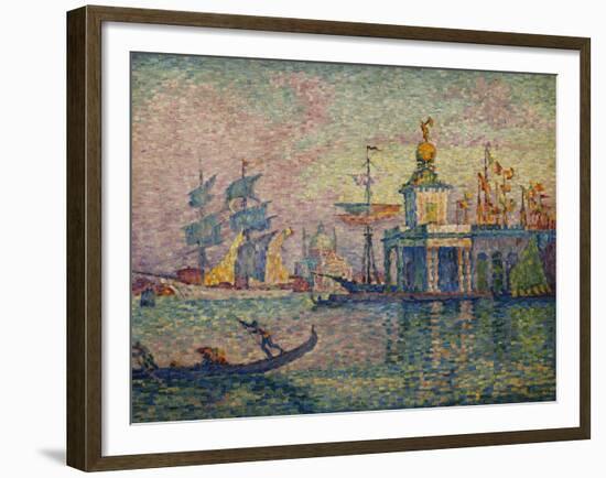 Venice- the Customs House; Venise- La Douane de Mer, 1908-Paul Signac-Framed Giclee Print