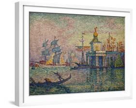 Venice- the Customs House; Venise- La Douane de Mer, 1908-Paul Signac-Framed Giclee Print