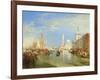 Venice, The Dogana and San Giorgio Maggiore, 1834-J.M.W. Turner-Framed Premium Giclee Print