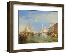 Venice: the Dogana and San Giorgio Maggiore, 1834-J. M. W. Turner-Framed Art Print