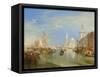 Venice: the Dogana and San Giorgio Maggiore, 1834-J. M. W. Turner-Framed Stretched Canvas