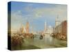Venice: the Dogana and San Giorgio Maggiore, 1834-J. M. W. Turner-Stretched Canvas