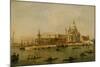 Venice: The Dogana and Santa Maria della Salute-Francesco Guardi-Mounted Giclee Print