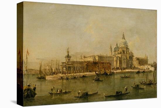 Venice: The Dogana and Santa Maria della Salute-Francesco Guardi-Stretched Canvas