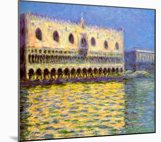 Venice, the Doge Palace-Claude Monet-Mounted Giclee Print