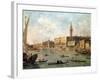 Venice: the Doge's Palace and the Molo from the Basin of San Marco, circa 1770-Francesco Guardi-Framed Giclee Print