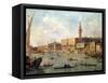 Venice: the Doge's Palace and the Molo from the Basin of San Marco, circa 1770-Francesco Guardi-Framed Stretched Canvas