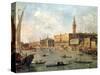 Venice: the Doge's Palace and the Molo from the Basin of San Marco, circa 1770-Francesco Guardi-Stretched Canvas