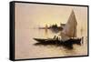 Venice - The End of the Day-Santoro Rubens-Framed Stretched Canvas