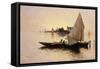 Venice - The End of the Day-Santoro Rubens-Framed Stretched Canvas