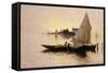 Venice - The End of the Day-Santoro Rubens-Framed Stretched Canvas