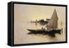 Venice, the End of the Day-Rubens Santoro-Framed Stretched Canvas