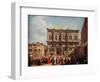 Venice: The Feast Day of Saint Roch, 1735, (1938)-Canaletto-Framed Giclee Print