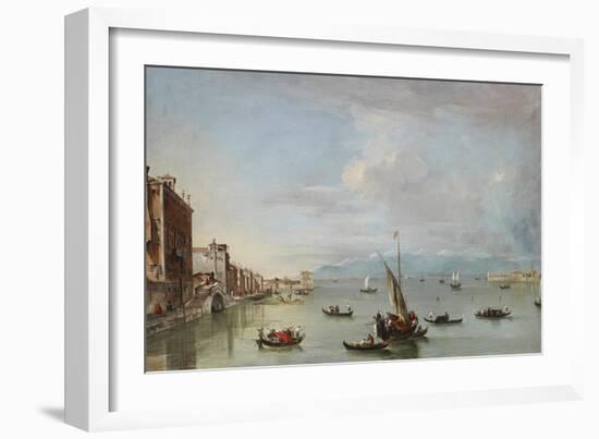 Venice: the Fondamenta Nuove with the Lagoon and the Island of San Michele, C.1758-Francesco Guardi-Framed Giclee Print