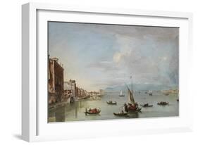 Venice: the Fondamenta Nuove with the Lagoon and the Island of San Michele, C.1758-Francesco Guardi-Framed Giclee Print