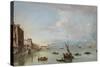 Venice: the Fondamenta Nuove with the Lagoon and the Island of San Michele, C.1758-Francesco Guardi-Stretched Canvas