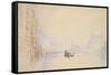 Venice: the Grand Canal, 1840 (Watercolour over Graphite with Bodycolour and Pen and Red Ink)-J. M. W. Turner-Framed Stretched Canvas