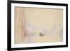 Venice: the Grand Canal, 1840 (Watercolour over Graphite with Bodycolour and Pen and Red Ink)-J. M. W. Turner-Framed Giclee Print