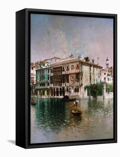 Venice, The Grand Canal. 1890-Robert Frederick Blum-Framed Stretched Canvas