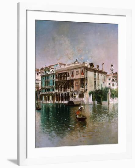 Venice, The Grand Canal. 1890-Robert Frederick Blum-Framed Giclee Print