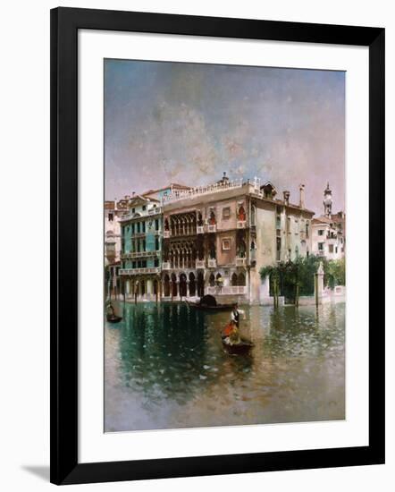 Venice, The Grand Canal. 1890-Robert Frederick Blum-Framed Giclee Print