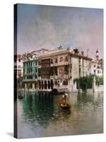 Venice, The Grand Canal. 1890-Robert Frederick Blum-Stretched Canvas