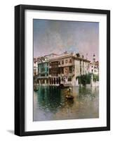 Venice, The Grand Canal. 1890-Robert Frederick Blum-Framed Giclee Print