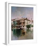 Venice, The Grand Canal. 1890-Robert Frederick Blum-Framed Giclee Print