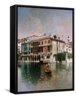 Venice, The Grand Canal. 1890-Robert Frederick Blum-Framed Stretched Canvas