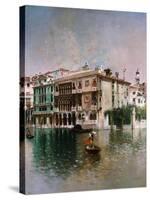 Venice, The Grand Canal. 1890-Robert Frederick Blum-Stretched Canvas