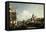 Venice, the Grand Canal: the Salute and Dogana from the Campo Sta Maria Zobenigo-Canaletto-Framed Stretched Canvas