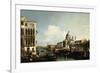 Venice, the Grand Canal: the Salute and Dogana from the Campo Sta Maria Zobenigo-Canaletto-Framed Giclee Print