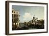 Venice, the Grand Canal: the Salute and Dogana from the Campo Sta Maria Zobenigo-Canaletto-Framed Premium Giclee Print