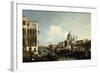 Venice, the Grand Canal: the Salute and Dogana from the Campo Sta Maria Zobenigo-Canaletto-Framed Giclee Print