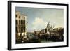 Venice, the Grand Canal: the Salute and Dogana from the Campo Sta Maria Zobenigo-Canaletto-Framed Giclee Print