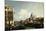 Venice, the Grand Canal: the Salute and Dogana from the Campo Sta Maria Zobenigo-Canaletto-Mounted Giclee Print