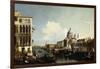 Venice, the Grand Canal: the Salute and Dogana from the Campo Sta Maria Zobenigo-Canaletto-Framed Giclee Print