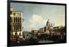 Venice, the Grand Canal: the Salute and Dogana from the Campo Sta Maria Zobenigo-Canaletto-Framed Giclee Print