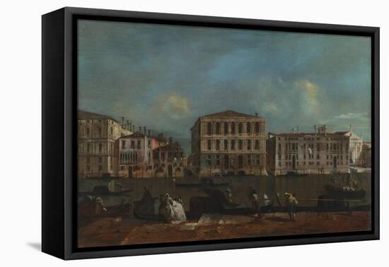Venice, the Grand Canal with Palazzo Pesaro, 1755-1760-Francesco Guardi-Framed Stretched Canvas