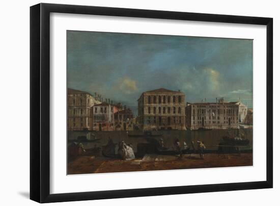 Venice, the Grand Canal with Palazzo Pesaro, 1755-1760-Francesco Guardi-Framed Giclee Print